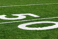 football field's 50 yard line