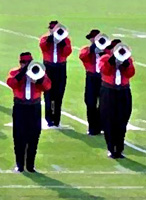 Horn Players on the Field